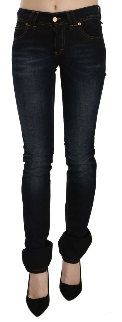 Jeans casual slim fit a vita media blu scuro John Galliano 
