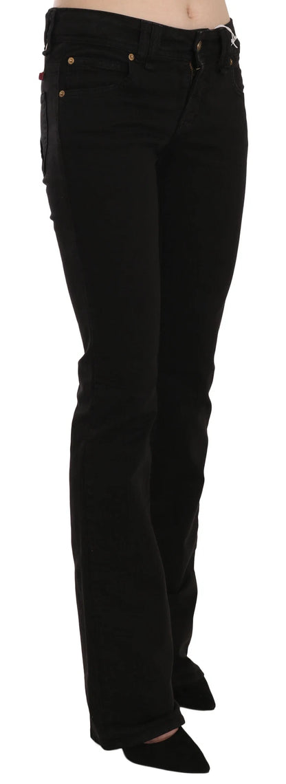 Jeans casual skinny a vita bassa e gamba stretta neri John Galliano 