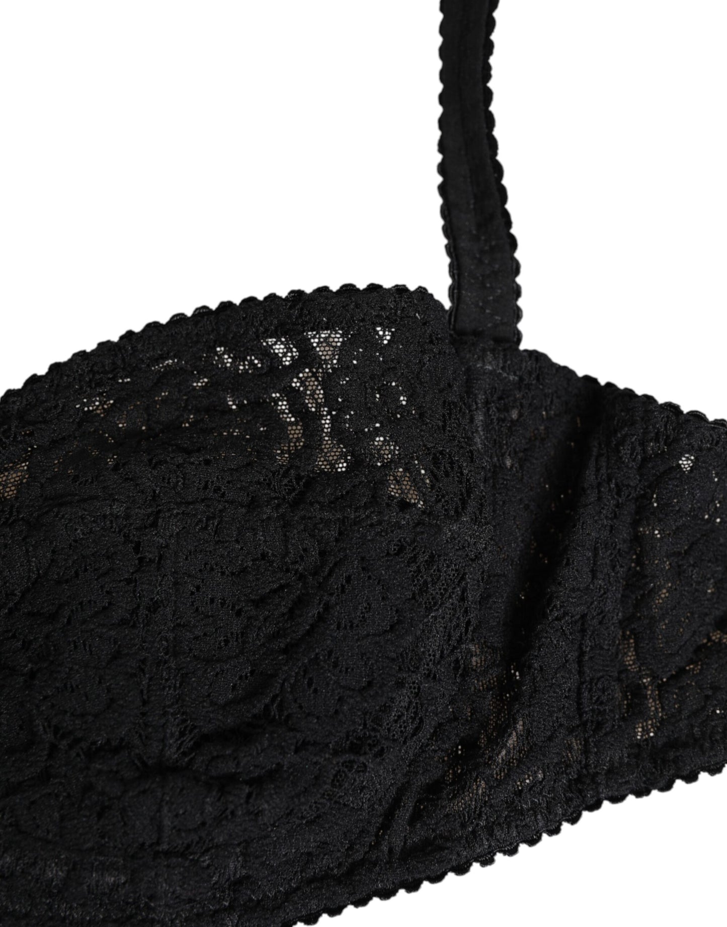Dolce &amp; Gabbana Reggiseno con ferretto in pizzo nero Lingerie Intimo