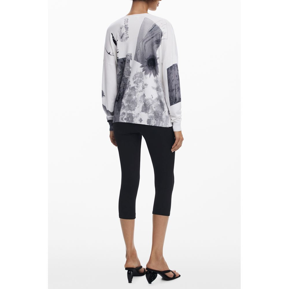 Desigual White Viscosa Women's Jersey