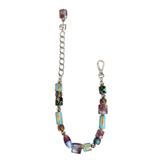 Collana in ottone e zama con perline in vetro di Murano multicolore Dolce &amp; Gabbana