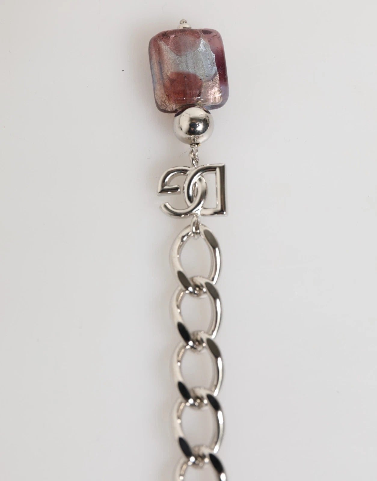 Collana in ottone e zama con perline in vetro di Murano multicolore Dolce &amp; Gabbana