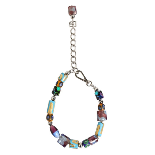 Collana in ottone e zama con perline in vetro di Murano multicolore Dolce &amp; Gabbana