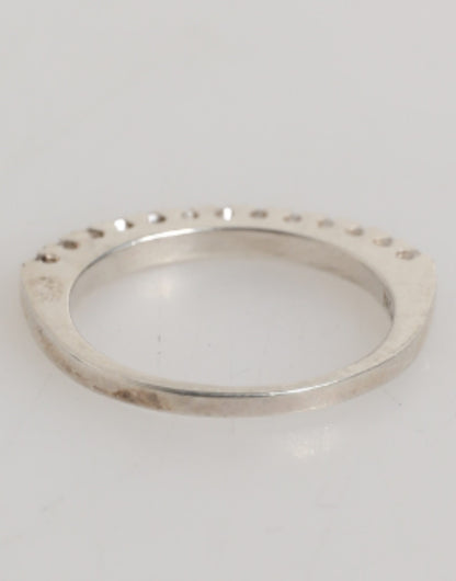 Anello dell'eternità Nialaya in argento sterling 925 con pavé di zirconi cubici e cristalli