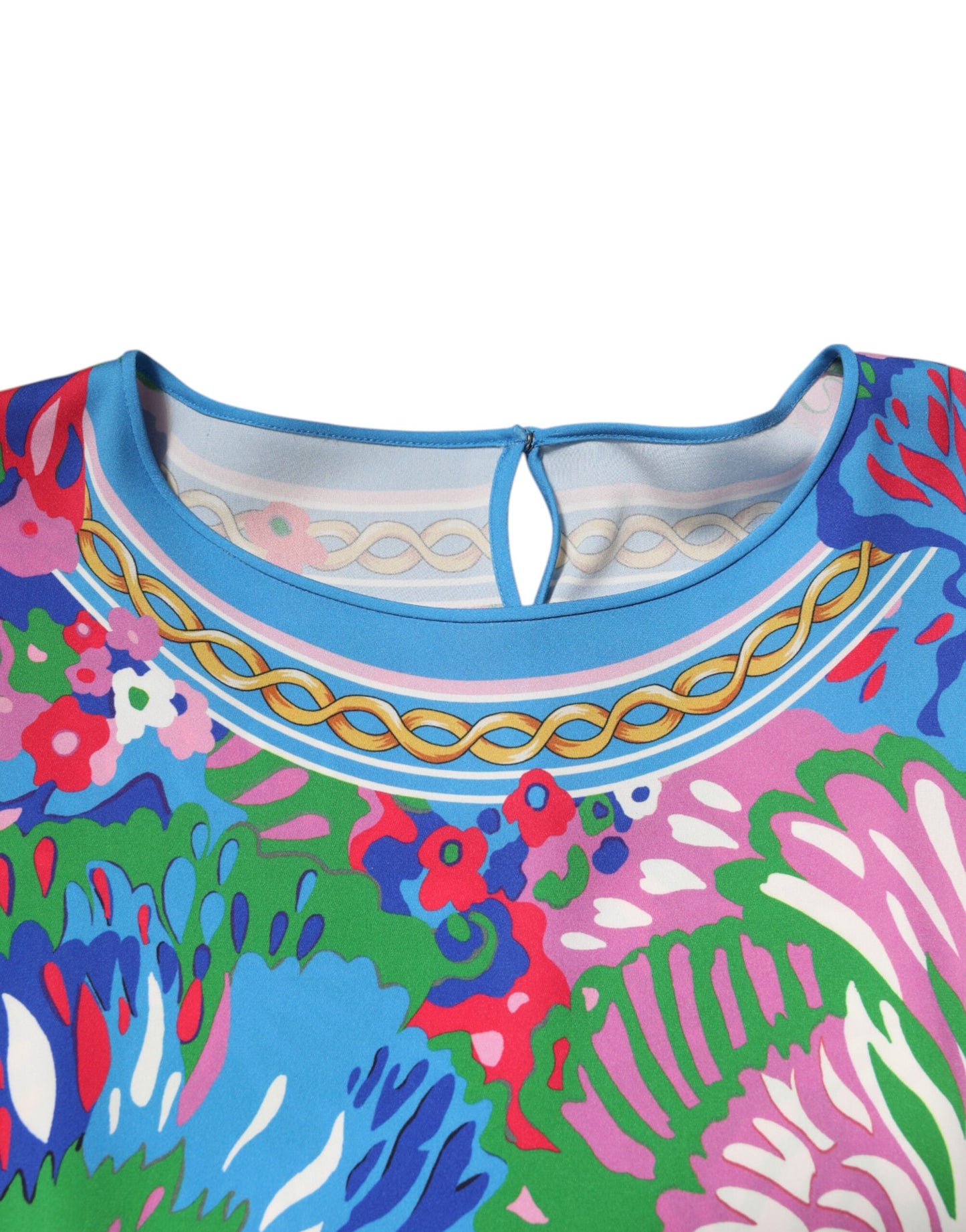 Dolce &amp; Gabbana - Top tunica con stampa floreale multicolore