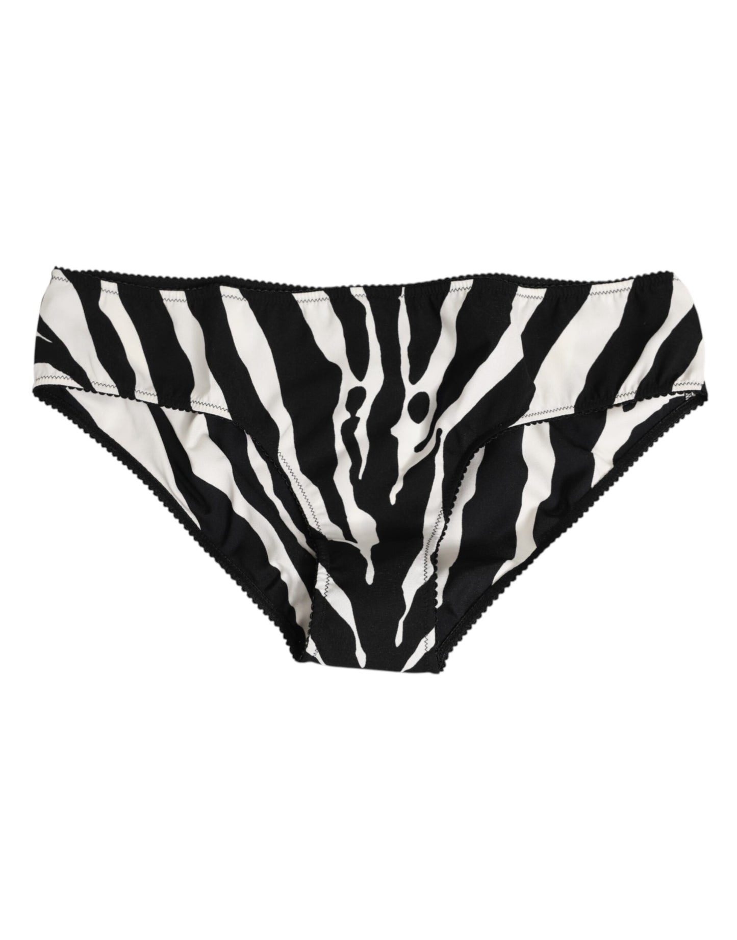 Dolce &amp; Gabbana Slip intimo con stampa zebrata nera e bianca