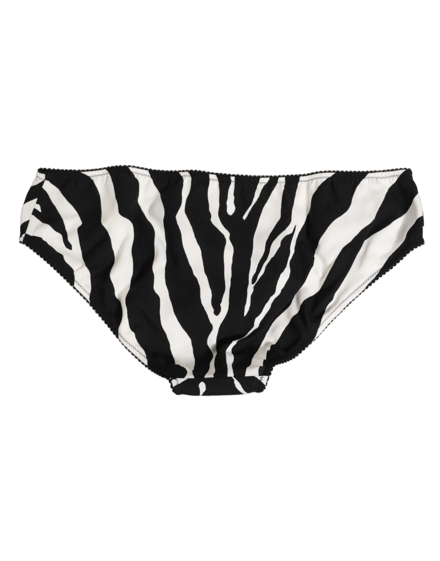 Dolce &amp; Gabbana Slip intimo con stampa zebrata nera e bianca
