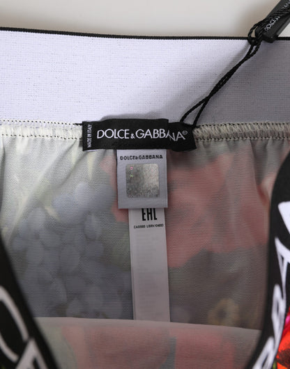 Dolce &amp; Gabbana Mutandine a vita alta con stampa floreale multicolore