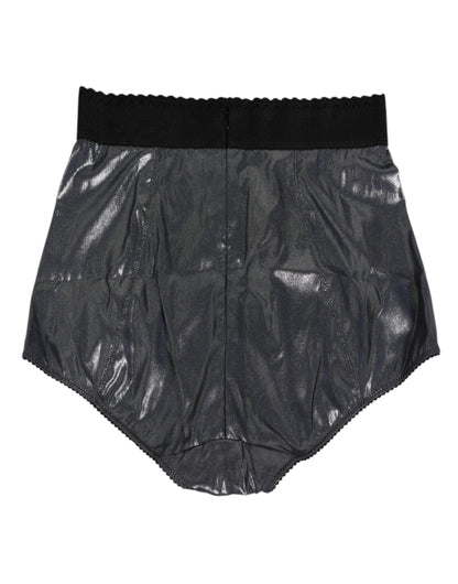 Dolce & Gabbana Slip in seta elasticizzata grigia