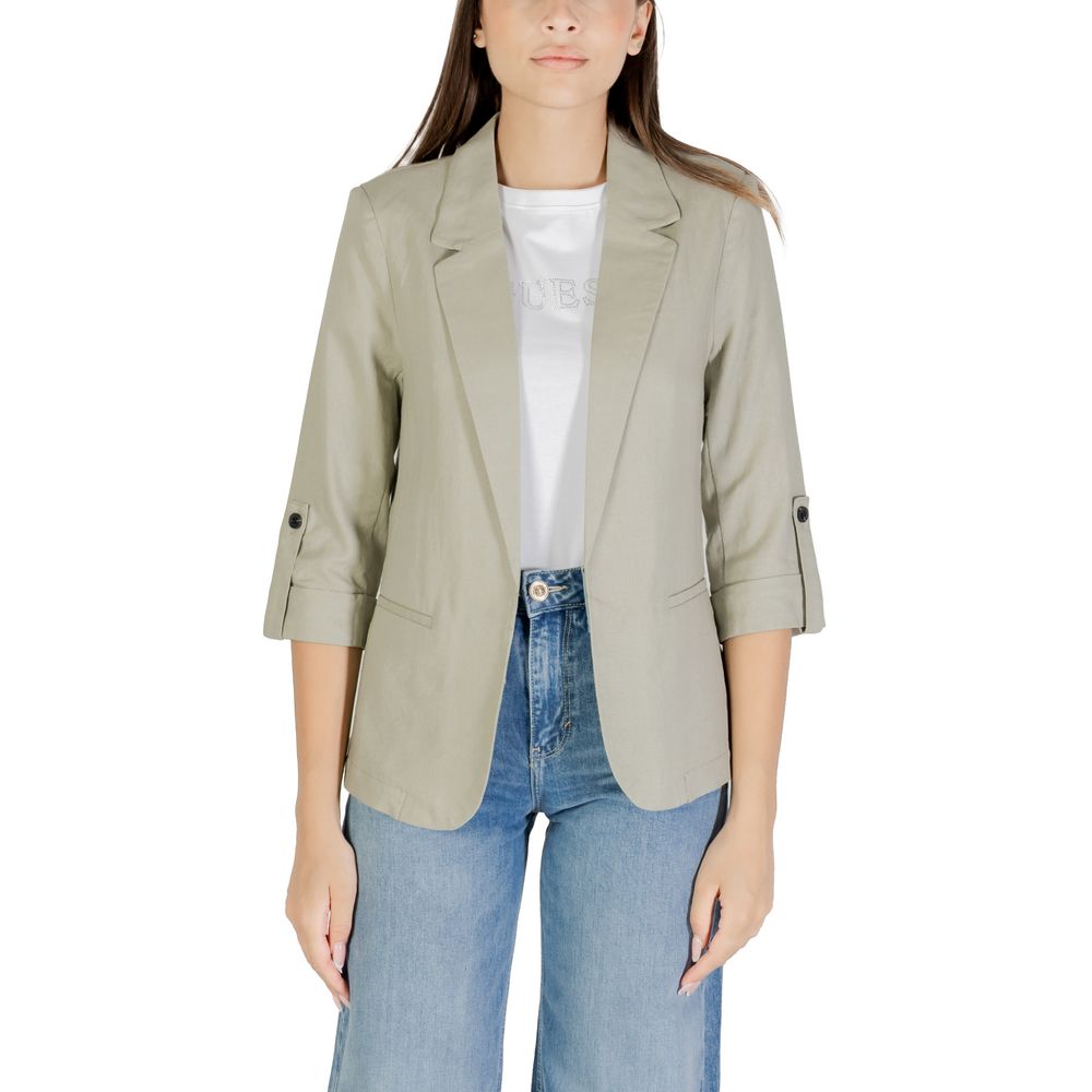 Solo blazer in lino verde