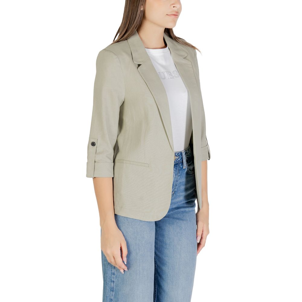 Solo blazer in lino verde