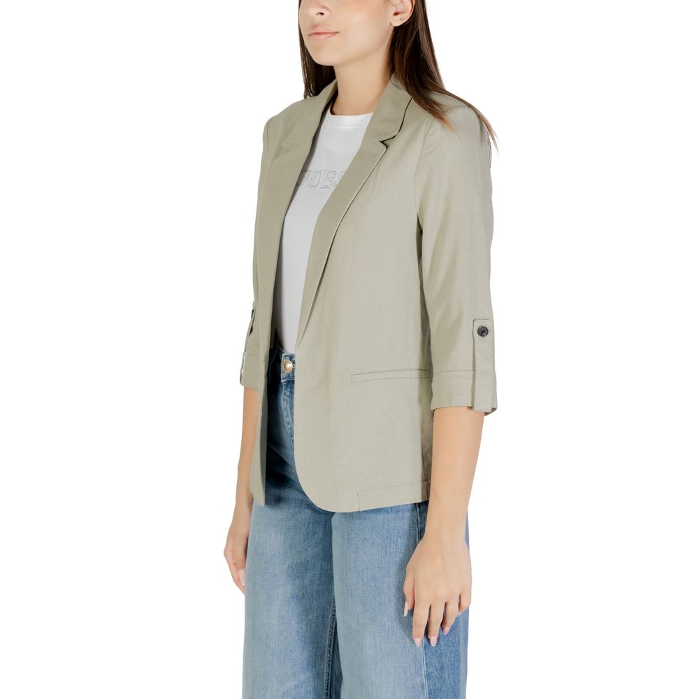 Solo blazer in lino verde
