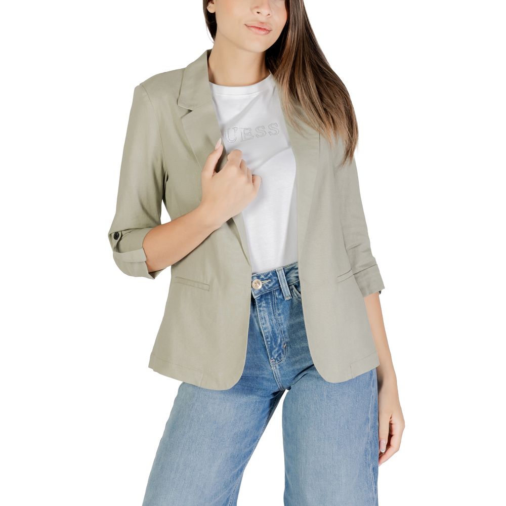 Solo blazer in lino verde