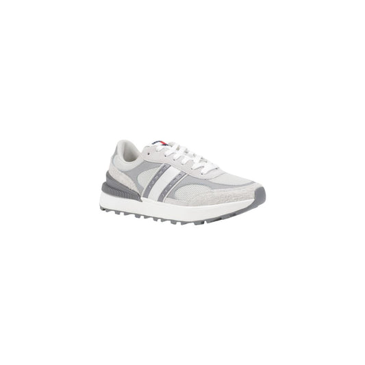 Tommy Hilfiger Jeans Gray Suede Leather Athletic Sneakers