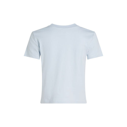 Maglietta blu in cotone riciclato Calvin Klein Jeans