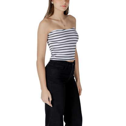 Top bianco in cotone riciclato Calvin Klein Jeans
