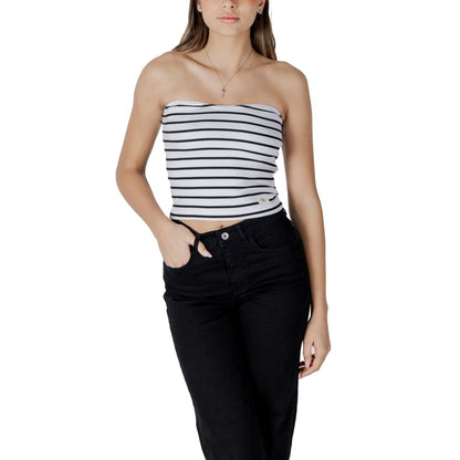 Top bianco in cotone riciclato Calvin Klein Jeans
