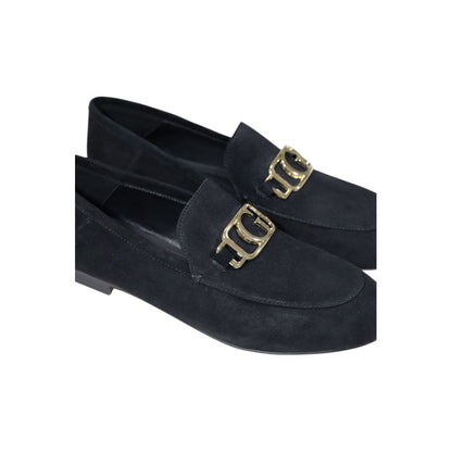 Guess Black Leather Platform Pumps
