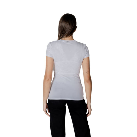 T-shirt bianca in cotone Armani Exchange