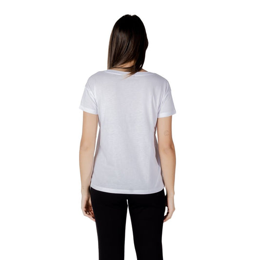 T-shirt bianca in cotone Armani Exchange