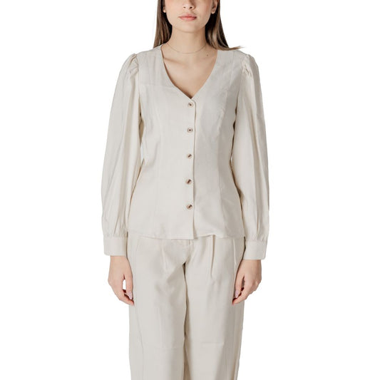 Top in viscosa beige Vila Clothes