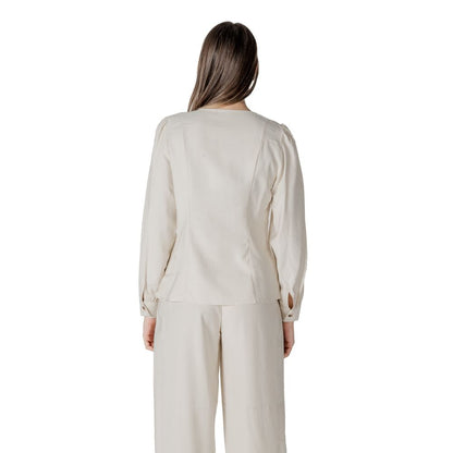 Top in viscosa beige Vila Clothes