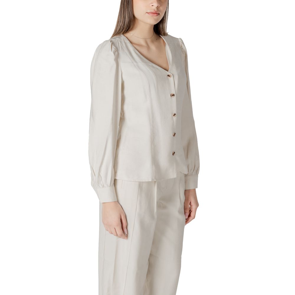 Top in viscosa beige Vila Clothes