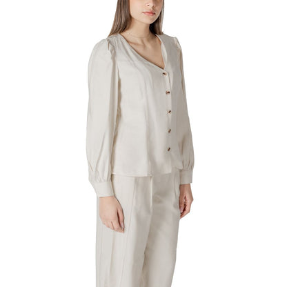 Top in viscosa beige Vila Clothes