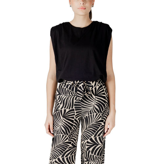 Top in cotone nero Jacqueline De Yong