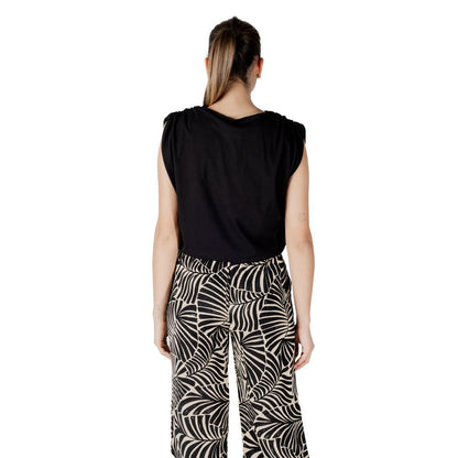 Top in cotone nero Jacqueline De Yong