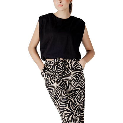 Top in cotone nero Jacqueline De Yong