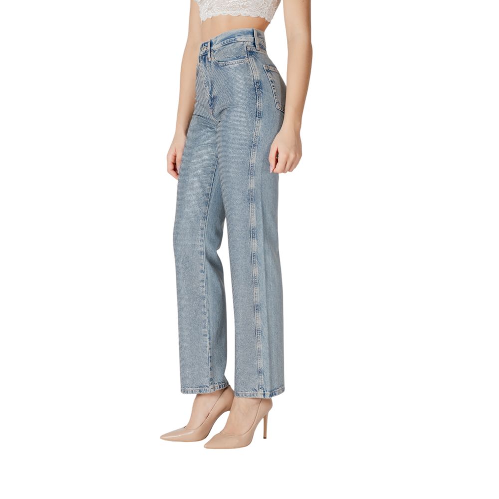 Solo jeans blu in cotone Mom