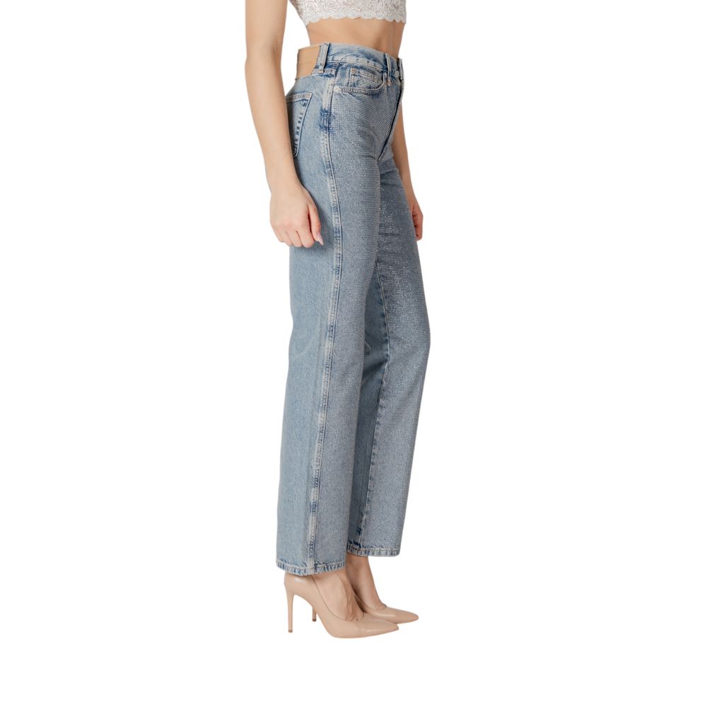 Solo jeans blu in cotone Mom