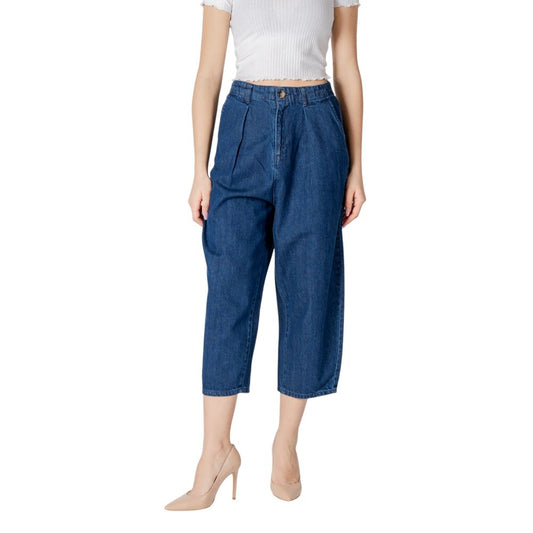 Solo jeans in cotone blu denim