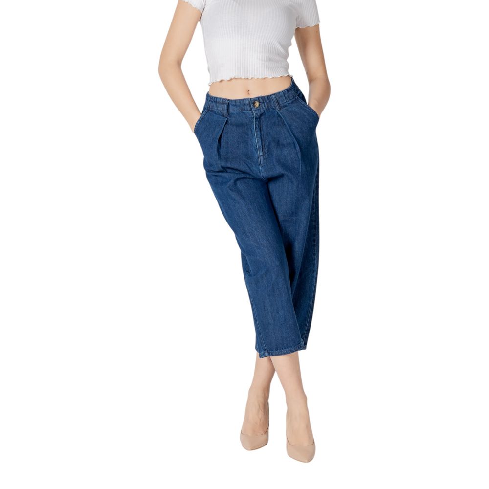 Solo jeans in cotone blu denim