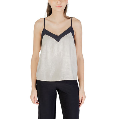 Top in nylon color crema Vero Moda