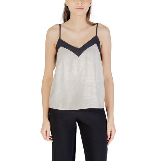 Top in nylon color crema Vero Moda