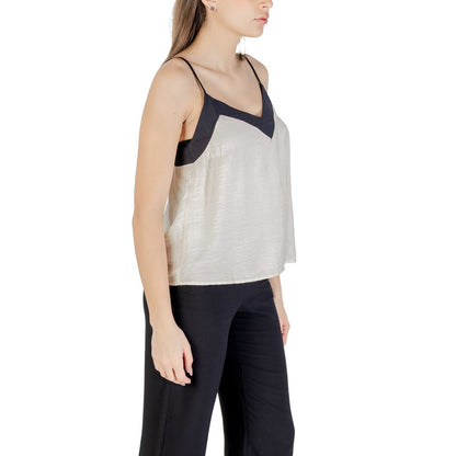 Top in nylon color crema Vero Moda