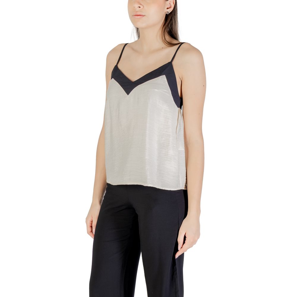 Top in nylon color crema Vero Moda