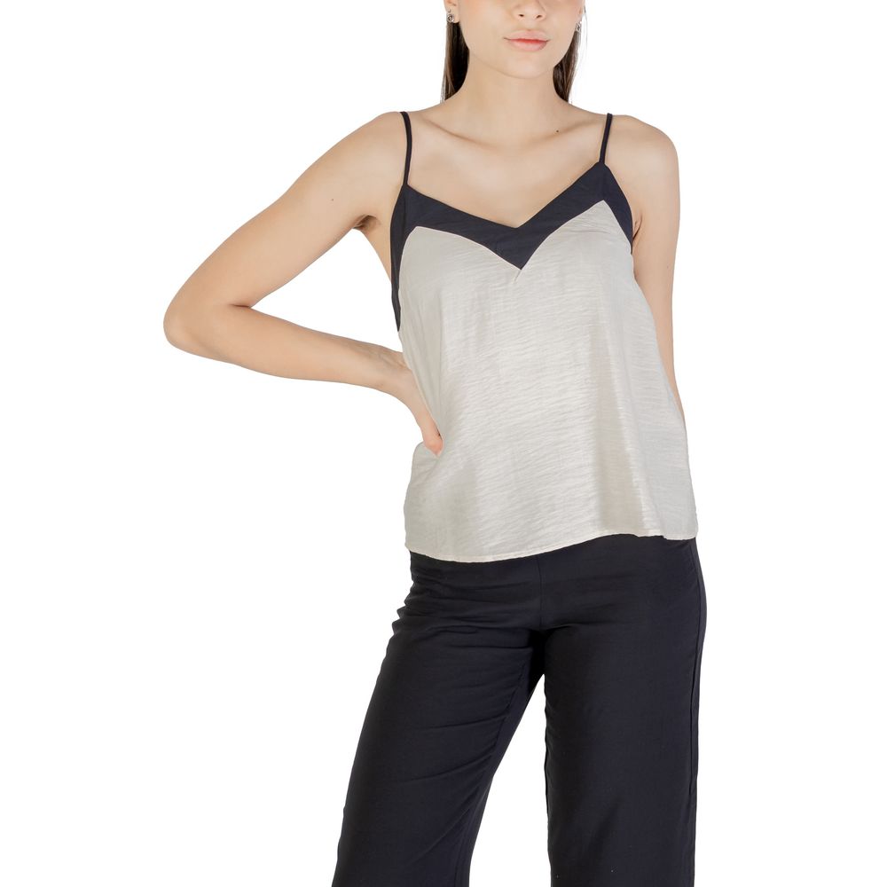 Top in nylon color crema Vero Moda