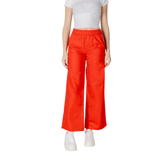 Solo pantaloni casual in cotone rosso