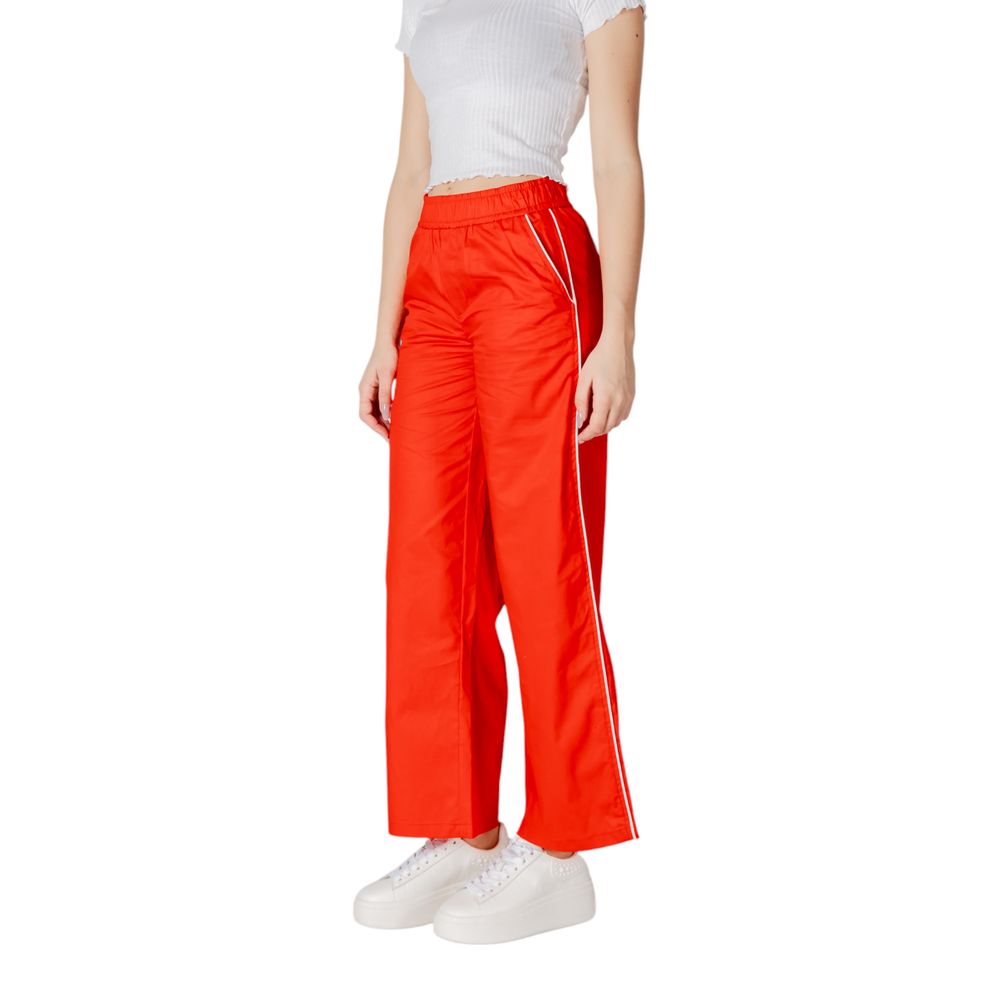 Solo pantaloni casual in cotone rosso