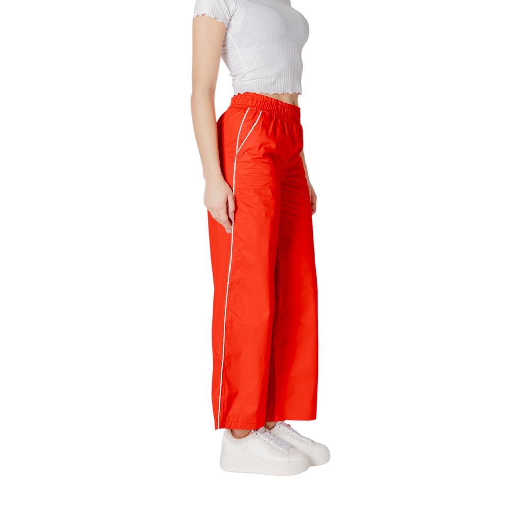 Solo pantaloni casual in cotone rosso
