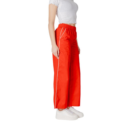 Solo pantaloni casual in cotone rosso