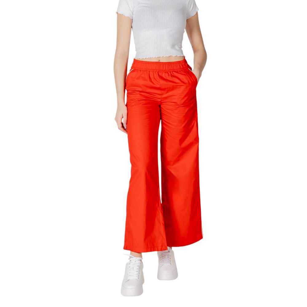 Solo pantaloni casual in cotone rosso