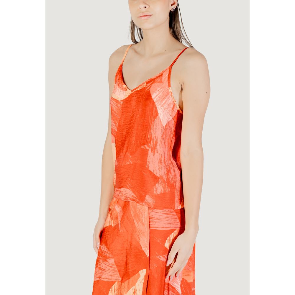 Top in poliammide rosso Vila Clothes