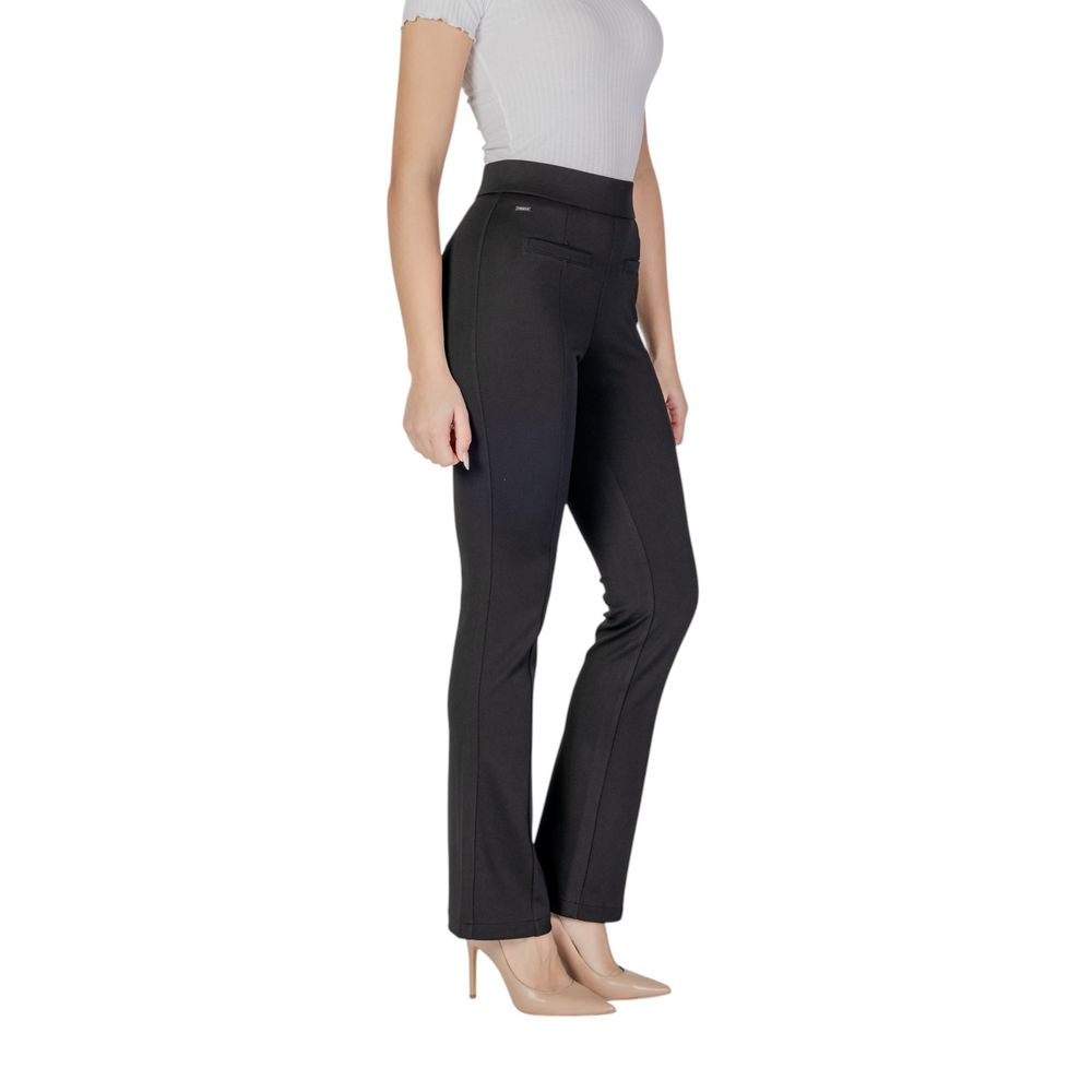 Pantaloni skinny in viscosa nera Street One