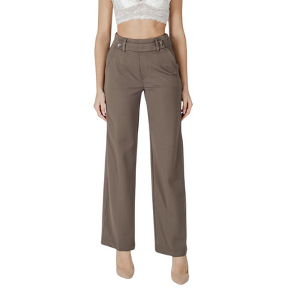 Pantaloni Street One in viscosa marrone