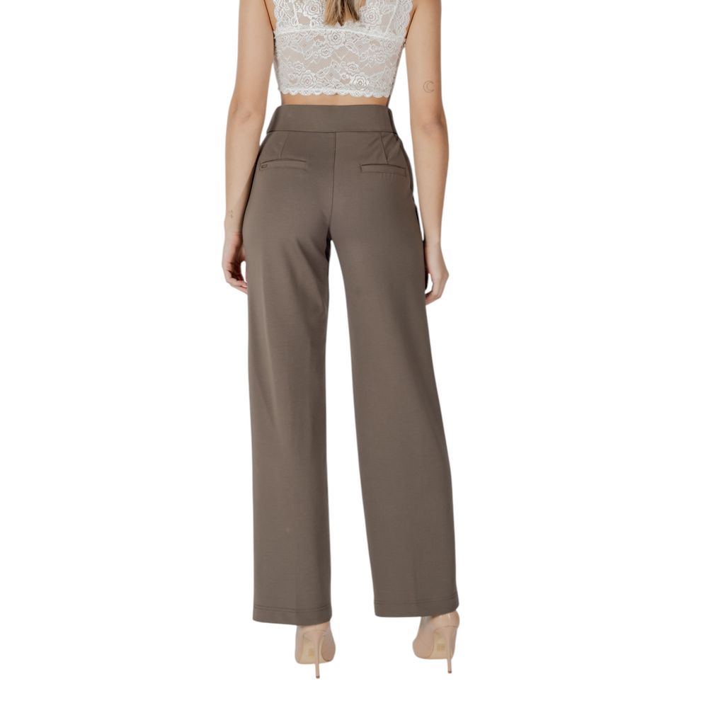 Pantaloni Street One in viscosa marrone
