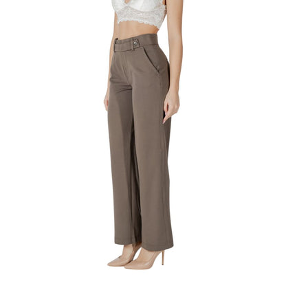 Pantaloni Street One in viscosa marrone